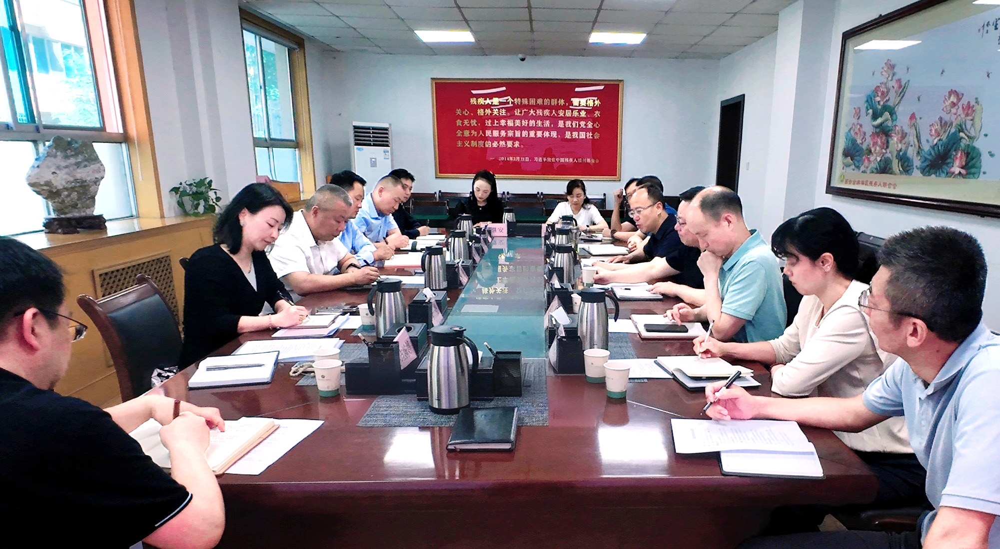 強(qiáng)盛一行赴西安市殘疾人聯(lián)合會(huì)開展專題調(diào)研——共商殘疾人康復(fù)養(yǎng)老事業(yè)發(fā)展，探索科技助殘服務(wù)新模式